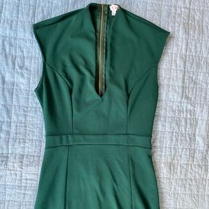 Green business casual dress